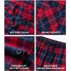 imageDAVID ARCHY Mens Pajamas Set Flannel Pjs Sets UltraSoft Cotton Pajamas for Men Classic Plaid Lounge Set with Roomy PocketsRedblue