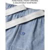imageDAVID ARCHY Mens Pajamas Set Soft Cotton Long Sleeve Sleepwear Comfy Loungewear Pjs with PocketsHeather Navy Blue