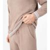 imageDAVID ARCHY Mens Pajamas Set UltraSoft Fleece Pajamas Lightweight ampamp Breathable Sleepwear Long Sleeve Lounge Set with PocketsCamel