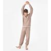 imageDAVID ARCHY Mens Pajamas Set UltraSoft Fleece Pajamas Lightweight ampamp Breathable Sleepwear Long Sleeve Lounge Set with PocketsCamel