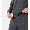 imageDAVID ARCHY Mens Pajamas Set UltraSoft Fleece Pajamas Lightweight ampamp Breathable Sleepwear Long Sleeve Lounge Set with PocketsDark Grey