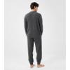imageDAVID ARCHY Mens Pajamas Set UltraSoft Fleece Pajamas Lightweight ampamp Breathable Sleepwear Long Sleeve Lounge Set with PocketsDark Grey