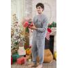 imageDAVID ARCHY Mens Pajamas Set UltraSoft Fleece Pajamas Lightweight ampamp Breathable Sleepwear Long Sleeve Lounge Set with PocketsGray
