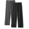 imageDAVID ARCHY Mens Pajama Pants Cotton Comfy Sleep Bottoms Lightweight Lounge Pants with Pockets Soft Sleepwear PJs 2 PackBlackDary Graywide Leg Opening