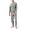 imageDAVID ARCHY Mens Pajamas Set UltraSoft Fleece Pajamas Lightweight ampamp Breathable Sleepwear Long Sleeve Lounge Set with PocketsGray