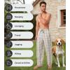 imageDAVID ARCHY Mens Pajama Pants Woven Cotton Plaid Sleep and Lounge Bottoms with Pockets Ultra Lightweight 3 Pack3 Pack  Gray GreenBeige KhakiNavy Cream