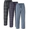 3 Pack - Navy Red Mini Plaid/Black Gray/Dusty Blue Stripe