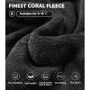imageDAVID ARCHY Mens Bathrobes with Hood Microfiber Fleece Warm and High Absorbent Towel Robe for MenBlack