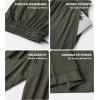 imageDAVID ARCHY Mens Pajama Pants Bamboo Rayon Lightweight Knit Sleep Bottoms Soft Lounge Pants with Pockets PJs 2 PackDark GrayOlive Green
