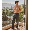 imageDAVID ARCHY Mens Pajama Pants Bamboo Rayon Lightweight Sleep Bottoms Breathable Lounge Pants with Pockets Comfy PJs 2 PackBlackDark Gray