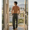 imageDAVID ARCHY Mens Pajama Pants Bamboo Rayon Lightweight Sleep Bottoms Breathable Lounge Pants with Pockets Comfy PJs 2 PackNavy BlueHeather Dark Gray