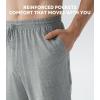 imageDAVID ARCHY Mens Pajama Pants Cotton Bottoms Soft Lightweight Loungewear with Drawstring and Pockets 2 PackBlackHeather Grey