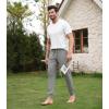 imageDAVID ARCHY Mens Pajama Pants Cotton Bottoms Soft Lightweight Loungewear with Drawstring and Pockets 2 PackBlackHeather Grey