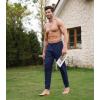 imageDAVID ARCHY Mens Pajama Pants Cotton Bottoms Soft Lightweight Loungewear with Drawstring and Pockets 2 PackBlackNavy Blue