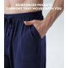 imageDAVID ARCHY Mens Pajama Pants Cotton Bottoms Soft Lightweight Loungewear with Drawstring and Pockets 2 PackBlackNavy Blue