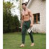 imageDAVID ARCHY Mens Pajama Pants Cotton Bottoms Soft Lightweight Loungewear with Drawstring and Pockets 2 PackBlackOlive Green