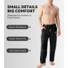 imageDAVID ARCHY Mens Pajama Pants Soft Lightweight Sleep Pants Comfy Lounge Pajama Bottoms with Pockets and Button Fly 2 PackBlacknavy Blue