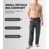 imageDAVID ARCHY Mens Pajama Pants Soft Lightweight Sleep Pants Comfy Lounge Pajama Bottoms with Pockets and Button Fly 2 PackDark Grayblack