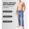 imageDAVID ARCHY Mens Pajama Pants Soft Lightweight Sleep Pants Comfy Lounge Pajama Bottoms with Pockets and Button Fly 2 PackNavy Bluedusty Blue