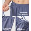 imageDAVID ARCHY Mens Pajama Shorts Soft ampamp Lightweight Sleep Shorts Breathable ampamp QuickDry Lounge Shorts with Pockets 2 PackSlate Bluedark Grey