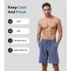 imageDAVID ARCHY Mens Pajama Shorts Soft ampamp Lightweight Sleep Shorts Breathable ampamp QuickDry Lounge Shorts with Pockets 2 PackSlate Bluedark Grey