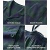 imageDAVID ARCHY Mens Pajamas Set Flannel Pjs Sets UltraSoft Cotton Pajamas for Men Classic Plaid Lounge Set with Roomy PocketsGreen Navy Tartan Plaid