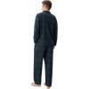 imageDAVID ARCHY Mens Pajamas Set Flannel Pjs Sets UltraSoft Cotton Pajamas for Men Classic Plaid Lounge Set with Roomy PocketsGreen Navy Tartan Plaid
