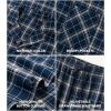 imageDAVID ARCHY Mens Pajamas Set Flannel Pjs Sets UltraSoft Cotton Pajamas for Men Classic Plaid Lounge Set with Roomy PocketsNavy Bule