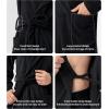 imageDAVID ARCHY Mens Robe Long Sleeve Lightweight Knit BathrobeComfort Knee Length Hood SleepwearBlack