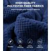 imageDAVID ARCHY Mens Robe Long Sleeve Lightweight Knit BathrobeComfort Knee Length Hood SleepwearDark Blue