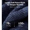 imageDAVID ARCHY Mens Soft Fleece Plush Robe Full Length Long BathrobeBlue Check