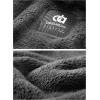 imageDAVID ARCHY Mens Soft Fleece Plush Robe Full Length Long BathrobeDark Grayc
