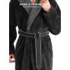 imageDAVID ARCHY Mens Soft Fleece Plush Robe Full Length ampamp Cotton Pajama Set Medium