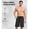 imageDAVID ARCHY Mens Ultra Soft ampamp Quick Dry Sleep Shorts Cotton Blend Pajama Shorts with Pockets and Fly 2 PackBlackHeather Dark Gray