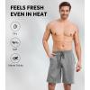 imageDAVID ARCHY Mens Ultra Soft ampamp Quick Dry Sleep Shorts Cotton Blend Pajama Shorts with Pockets and Fly 2 PackHeather BlueHeather Gray