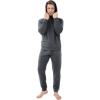 imageDAVID ARCHY Mens Fleece Hooded Pajama Set Soft Long Sleeve Loungewear Comfortable Sweatshirts ampamp Pajama Pants PJ Sets for menDark Grey