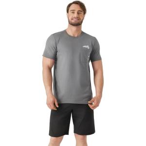 imageDAVID ARCHY Mens Soft Cotton Short Sleepwear Top ampamp Bottom Loungewear Pajama Set S Iron GateBlack