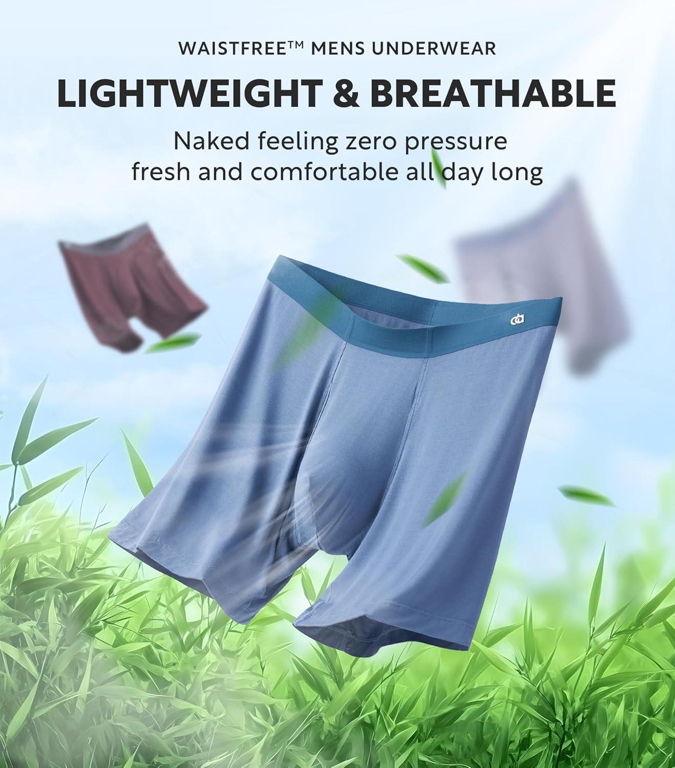 imageDAVID ARCHY Mens Underwear Moisture Wicking Breathable Rayon Made From Bamboo Seamless Underwear with Support Pouch 4 PackAssorted Colors With Fly