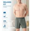 imageDAVID ARCHY Mens Boxers Soft Rayon Made from Bamboo Boxers for Men Pack Loose Underwear Cooling Mens Boxer ShortsBlackDark BlueDark Green