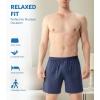 imageDAVID ARCHY Mens Boxers Soft Rayon Made from Bamboo Boxers for Men Pack Loose Underwear Cooling Mens Boxer ShortsBlackDeep GreyDeep BlueGrey BlueGrey