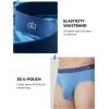 imageDAVID ARCHY Mens Briefs Rayon Made From Bamboo Soft Seamless Underwear Support Pouch No Fly Briefs for Men 4 PackBlueBlueGreenRed