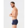 imageDAVID ARCHY Mens Trunks Underwear Cotton Modal Soft Breathable No Ride Up Pouch Underwear 34 or 6 PackBlackNavy BlueOlive Green3 Packc