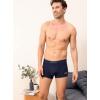 imageDAVID ARCHY Mens Trunks Underwear Cotton Modal Soft Breathable No Ride Up Pouch Underwear 34 or 6 PackBlackNavy BlueWine Red3 Packd