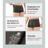 imageDAVID ARCHY Mens Trunks Underwear Soft Breathable Rayon Made from Bamboo for Men No Fly Pouch 4PackDark Blue  Olive Green  Black  Dark Grey