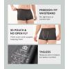 imageDAVID ARCHY Mens Trunks Underwear Soft Breathable Rayon Made from Bamboo for Men No Fly Pouch 4PackDark Grey