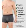 imageDAVID ARCHY Mens Trunks Underwear Soft Breathable Rayon Made from Bamboo for Men No Fly Pouch 4PackDark Grey