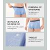 imageDAVID ARCHY Mens Trunks Underwear Soft Breathable Rayon Made from Bamboo for Men No Fly Pouch 4PackLight Blue  Dark Green  Dark Grape Purple  Grey Purple