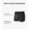imageDAVID ARCHY Mens Underwear Boxer Briefs Breathable Soft MoistureWicking with Fly Underwear for Men MultipackF1  Short Leg 35 Black