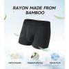 imageDAVID ARCHY Mens Underwear Boxer Briefs Breathable Soft MoistureWicking with Fly Underwear for Men MultipackF1  Short Leg 35 Black