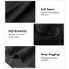 imageDAVID ARCHY Mens Underwear Boxer Briefs Breathable Soft MoistureWicking with Fly Underwear for Men MultipackF1  Short Leg 35 Black